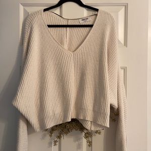 Chenille Cropped Sweater